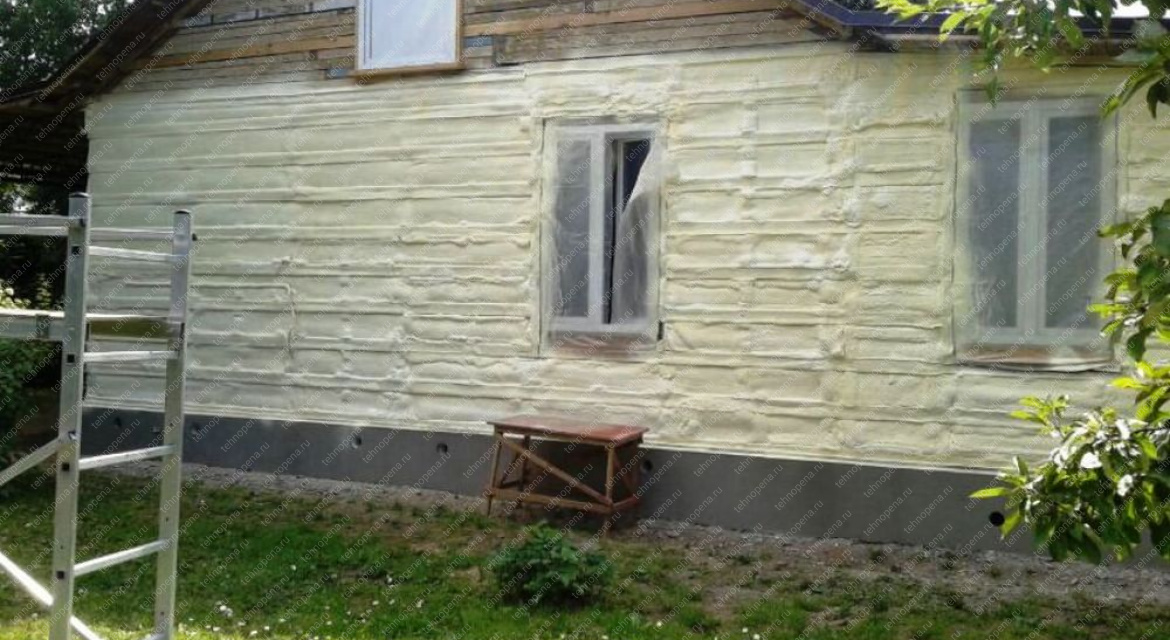 Утепление фасада деревянного дома