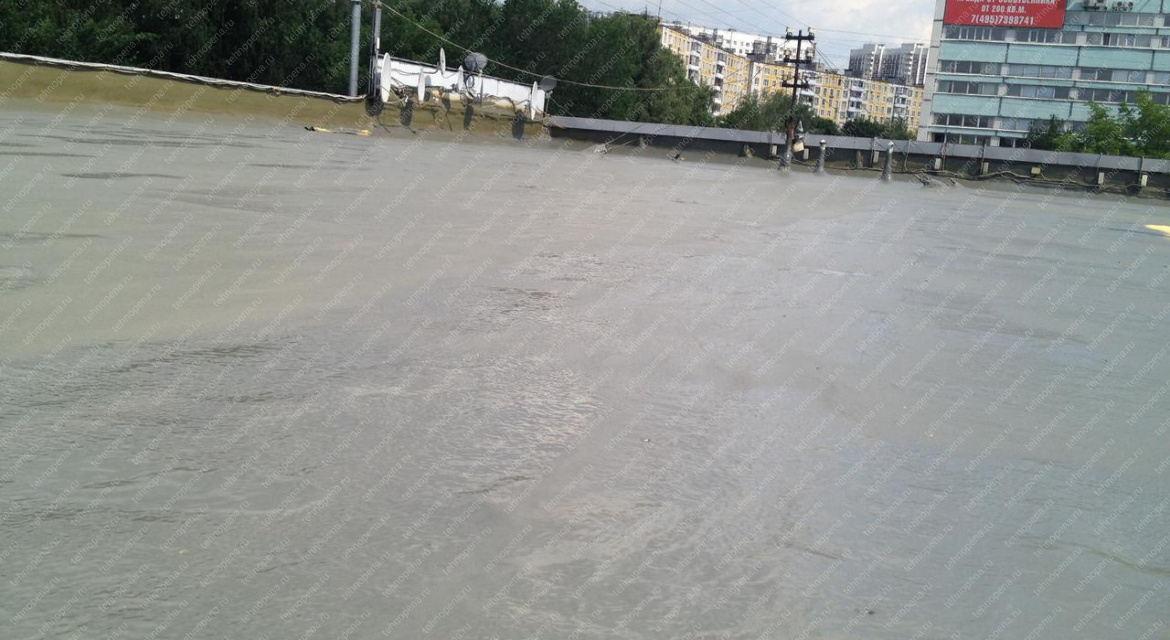 Ремонт плоской крыши