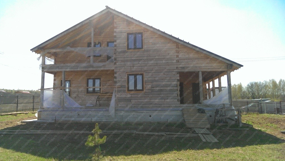 Утепление деревянного дома термопатнелями ппу